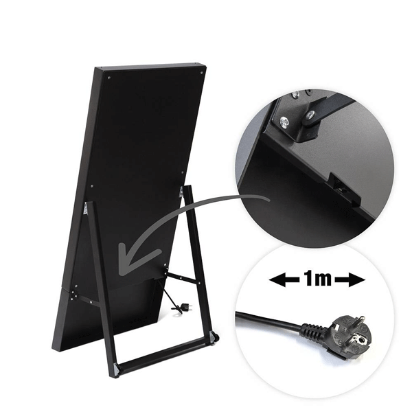 Črno Smart Digital A stojalo - 43" Samsung monitor
